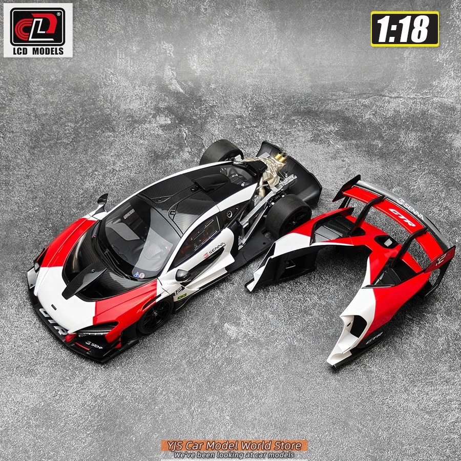 LCD Diecast car model 1:18 McLaren Senna GTR car model metal