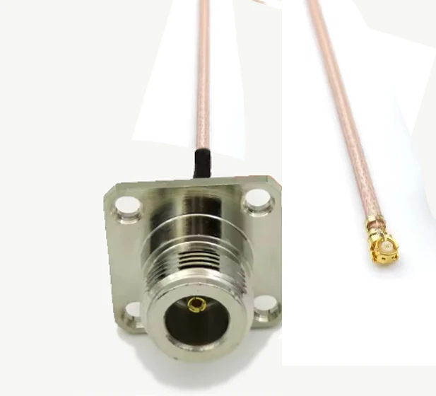 Kabel przedłużający antenowy RF RG178 z wtykiem N żeńskim na U.FL MHF4 1.13, prosty, Mini PCI Wi-Fi WLAN — zdjęcie produktu 2