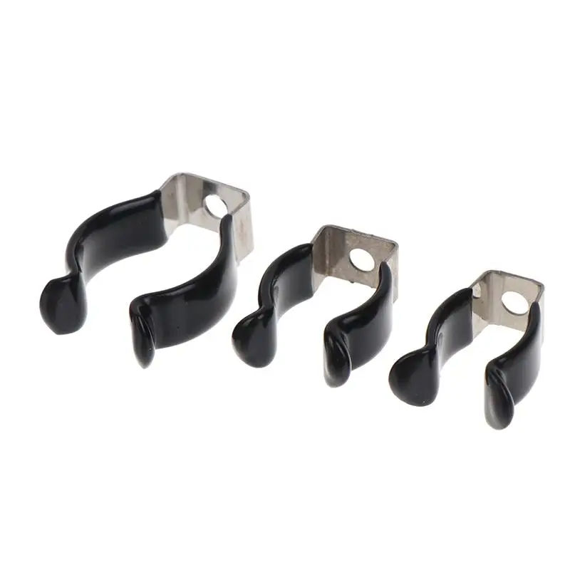 5Pcs U Clips Holder Bracket T5 - T10 Type Black Plastic Dipped Clamps Lamp Support Lampholder For Pipe Clamps