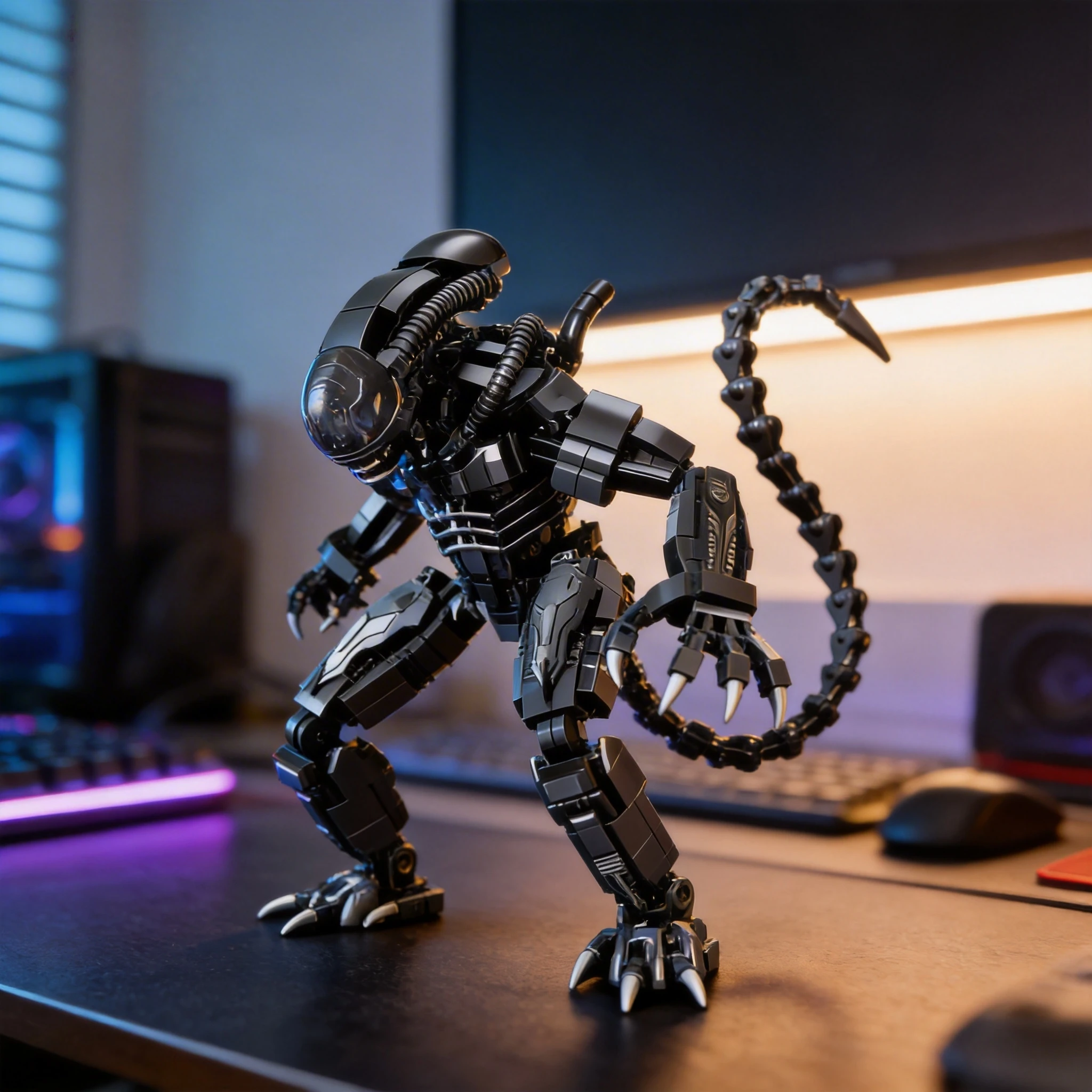 

1000+PCS Alien Warrior Model Building Blocks Set Creative Assembled Ornament Joint Mobility Educational DIY Toy Monster Bricks