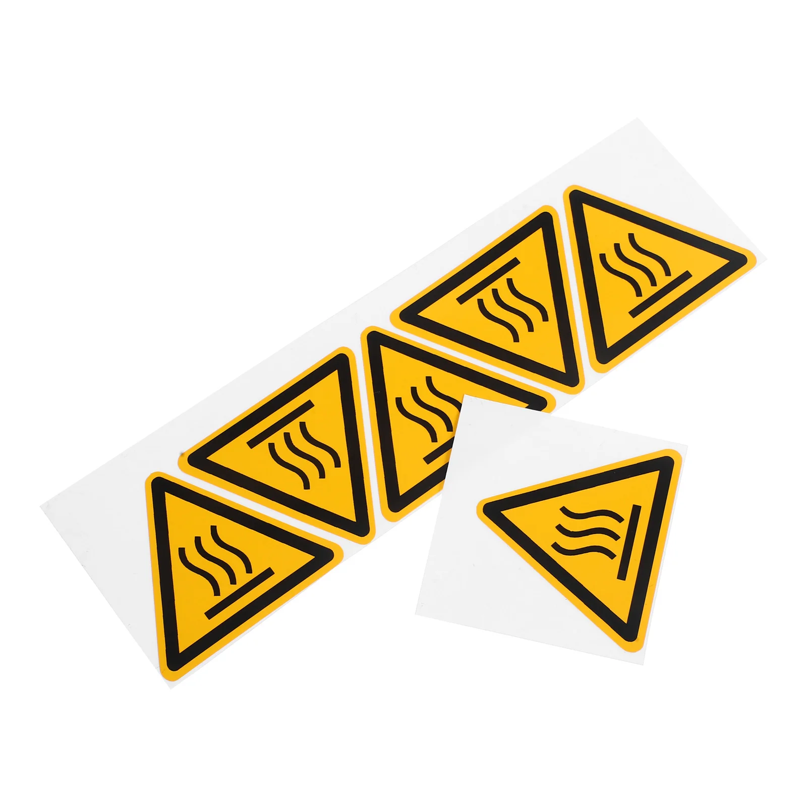 6pcs Warning Labels Stickers High Temperature Safety Decals For Equipment Hot Surface Do Not Touch Caution Sign Durable