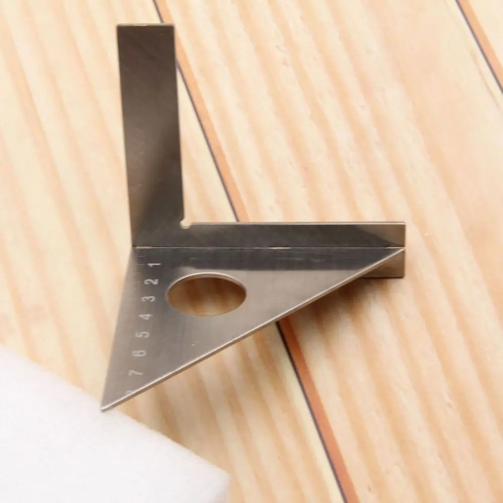 45/90 Degrees Protractor Marking Gauge Clear Scale Practical Angle Ruler Multifunction Durable Triangle Square Ruler