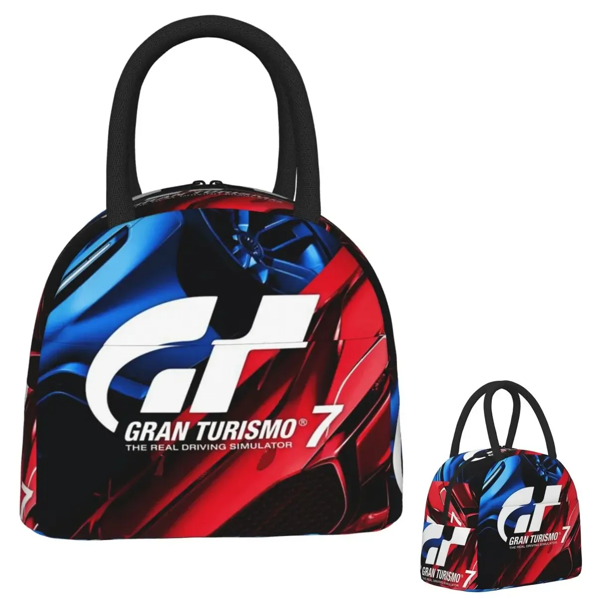 Gran Turismo Insulated Lunch Bag for Women Children Portable Food Boxes Thermal Lunch Box Tote