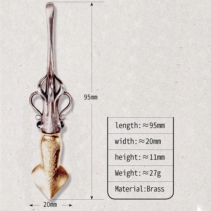 Outdoor Portable EDC Handmade Squid Ear Scoop Creative Gift