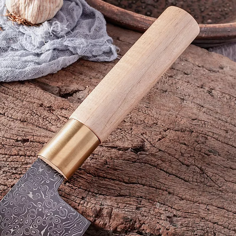 Coltelli da cucina professionali in acciaio di Damasco Set 1-5 pezzi Coltello da chef Coltello per affettare la carne Lama nera Coltello per verdure Strumenti di cottura