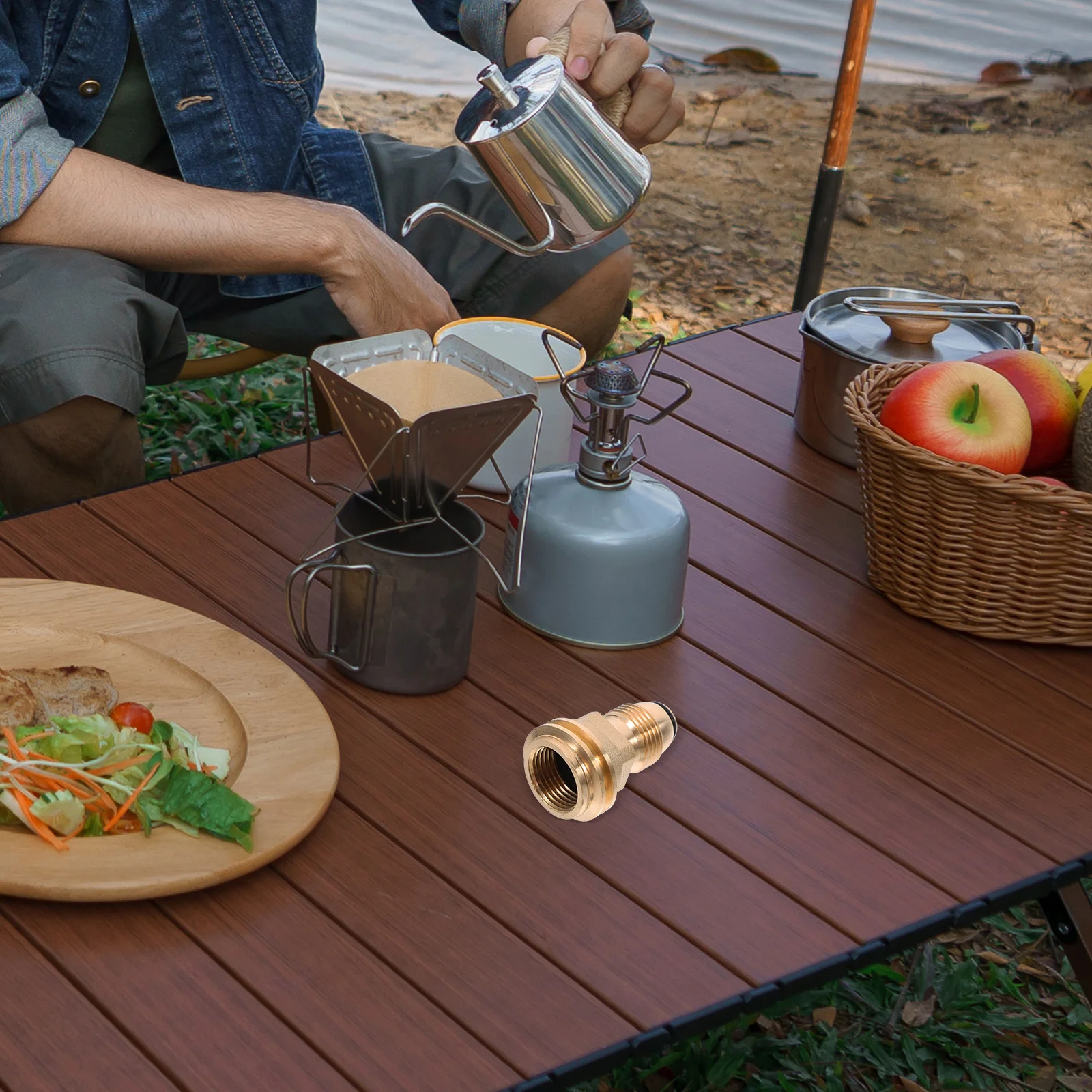 

Propane Hose Adapter For Camping Stove Bbq Grill Water Heater Outdoor Gas Tank Converter Quick Connect Fitting