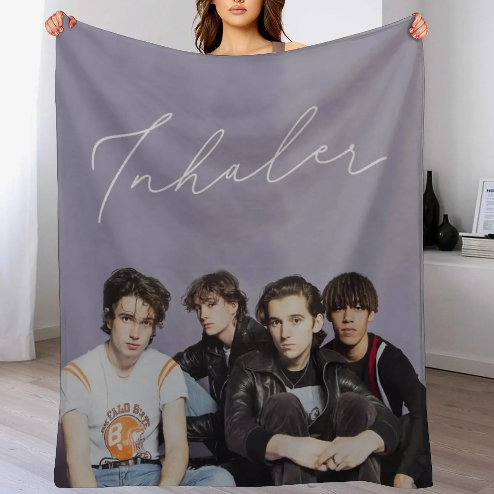 

Inhaler Band Throw Blanket Fade Resistant Durable Throw Blanket