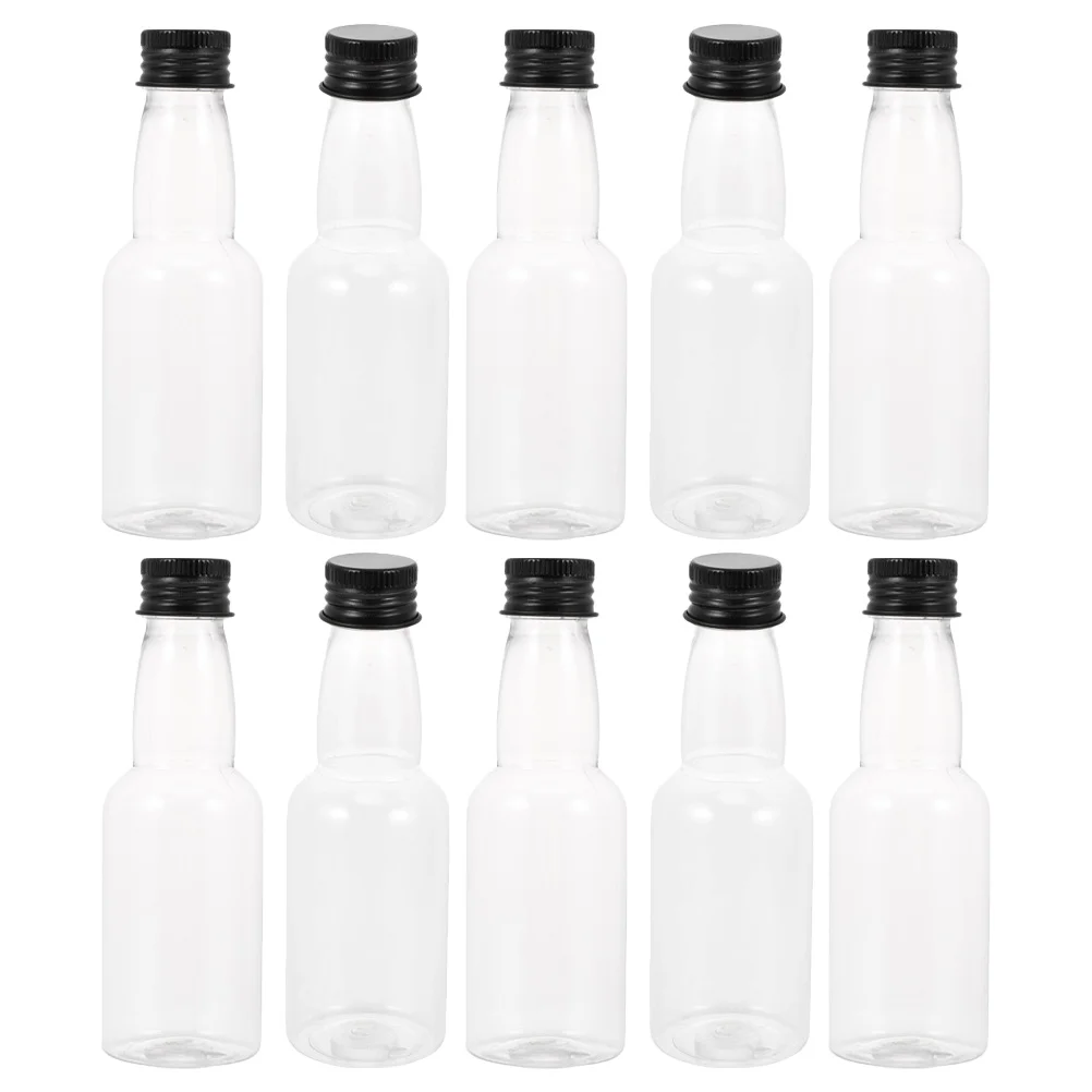 

100ml Clear Plastic Liquids Drinks Juice Containers Small Refillable Empty for Liquor Mini Bottles Small Shot for School