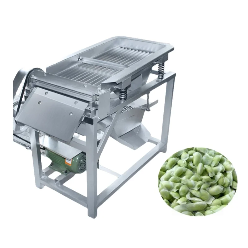 Commercial Green Hulling Bean Peeling Sheller Machine High Efficiency Pea Shelling Equipment