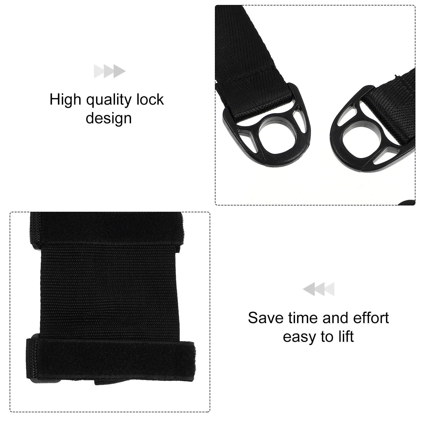 

2Pcs Scooter Carrying Straps with Fixed Buckles Universal Shoulder Belt for Beach Chairs Yoga Mats Black Scooter Shoulder Straps