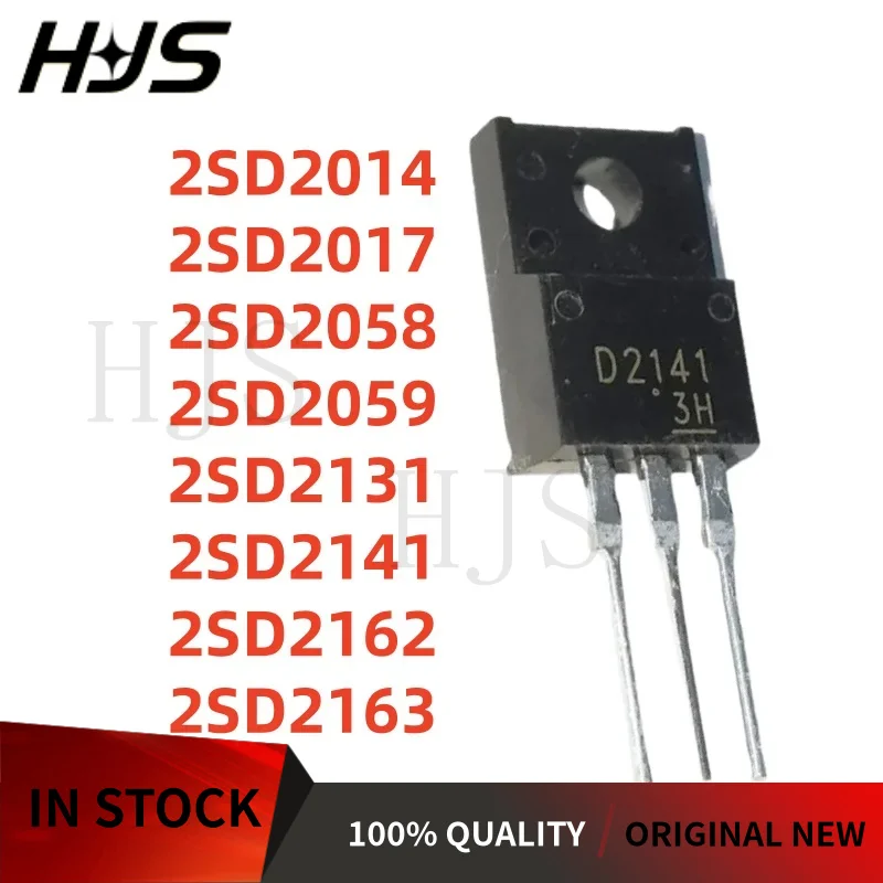 10PCS 2SD2014 2SD2017 2SD2058 2SD2059 2SD2131 2SD2141 2SD2162 2SD2163 TO-220F D2014 D2017 D2058 D2059 D2131 D2141 D2162  D2163