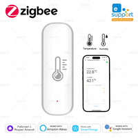ZigBee Smart Temperature And Humidity Sensor eWeLink App Remote Monitor For Smart Home Work With Alexa Google Yandex Alice Z2M