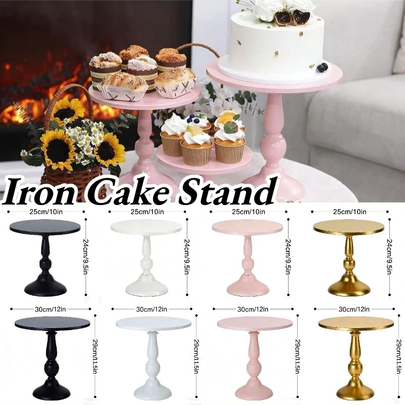 S/M/L Metal Cake Stand Home Party Dessert Table Display Rack Dessert Cake Tray Cold Meal Tea Break Table Afternoon Tea Center