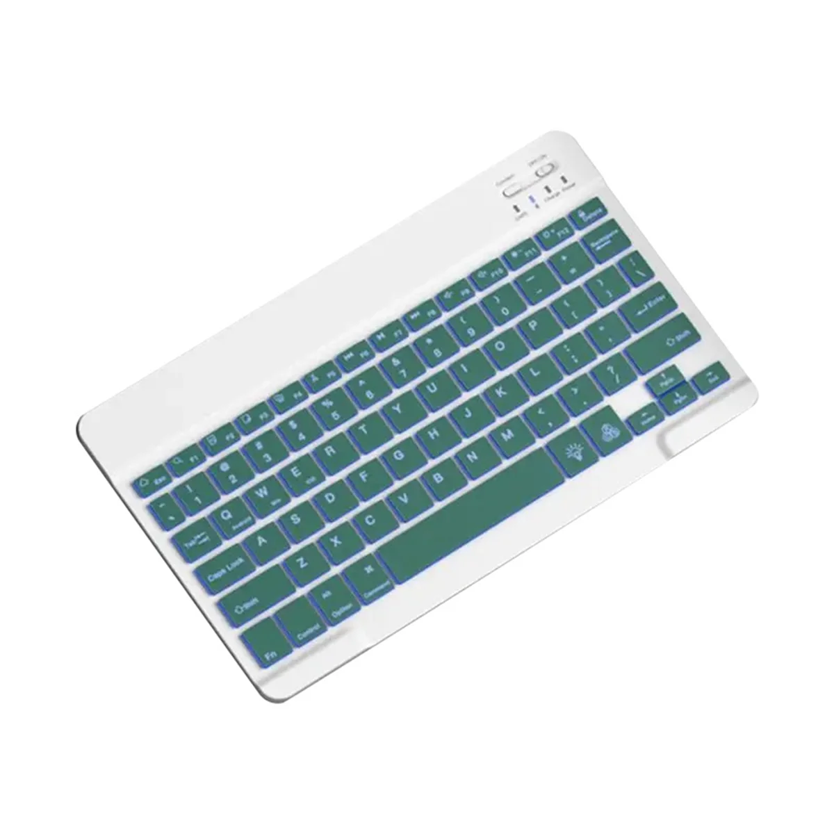 

10inch Backlit Keyboard Bluetooth Protable Mini Mute Keyboard for Cell Phones Tablets and Laptops Wireless Keyboard E