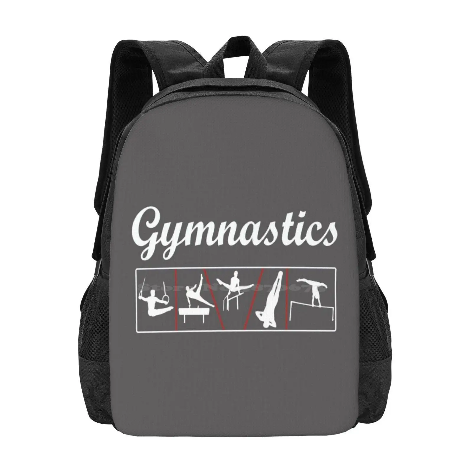 Top Fun Boys Gymnast Aparatus Gift Design 3D Print Design Backpack Student Bag Christian Gymnastics Funny Gymnastics Quote Girl