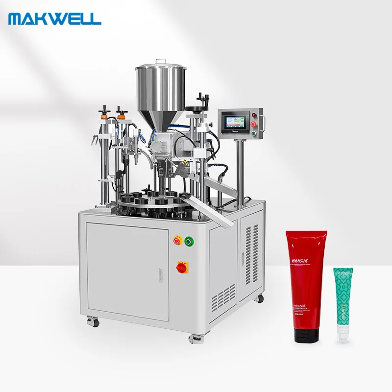 MWSF-1-30WL Semi Automatic Cosmetics Hand Cream Aluminum Tube Filling and Sealing Machine