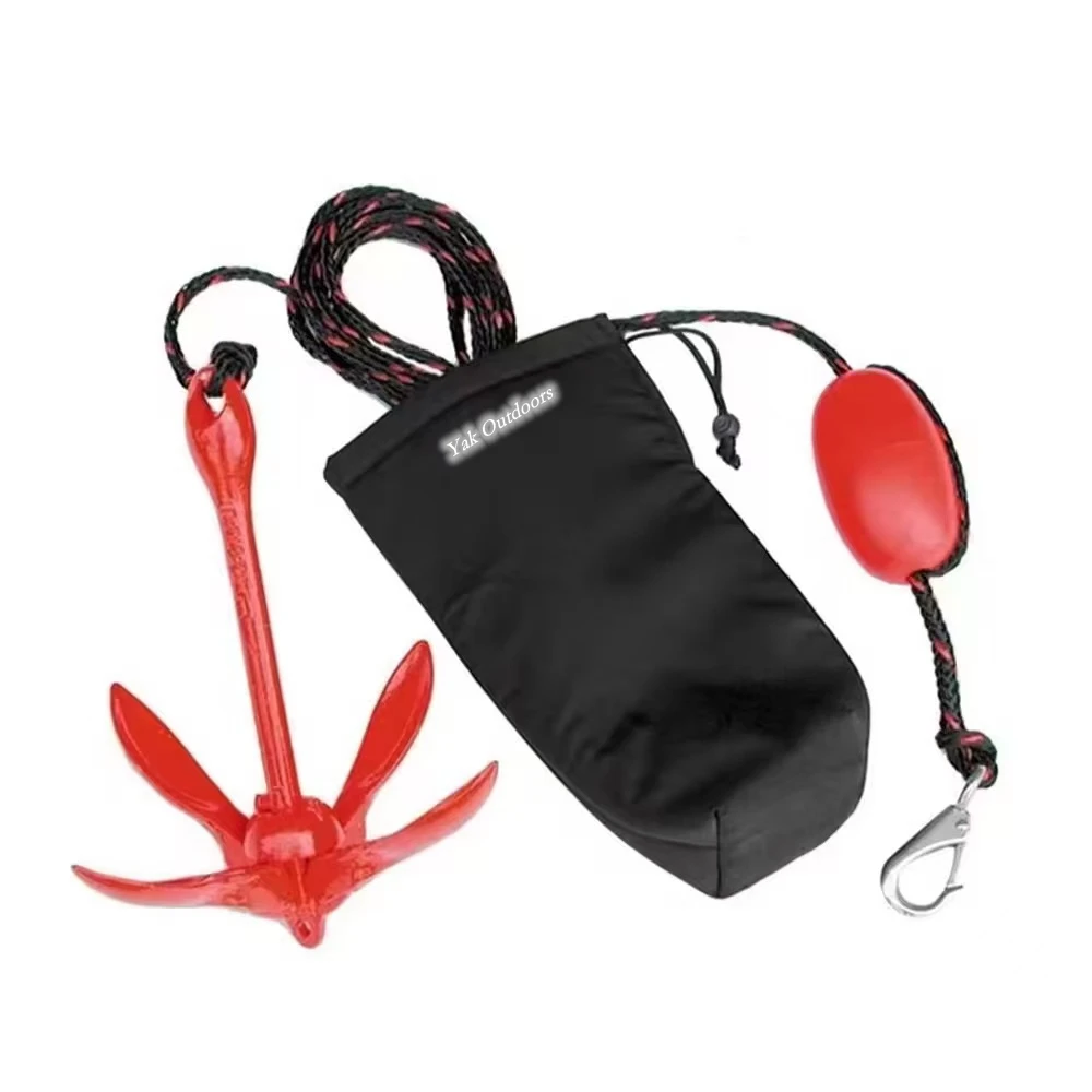

Cast Iron Red Folding Anchor Design Hull Marine Boat Kayak & Canoe Fitting Accessory