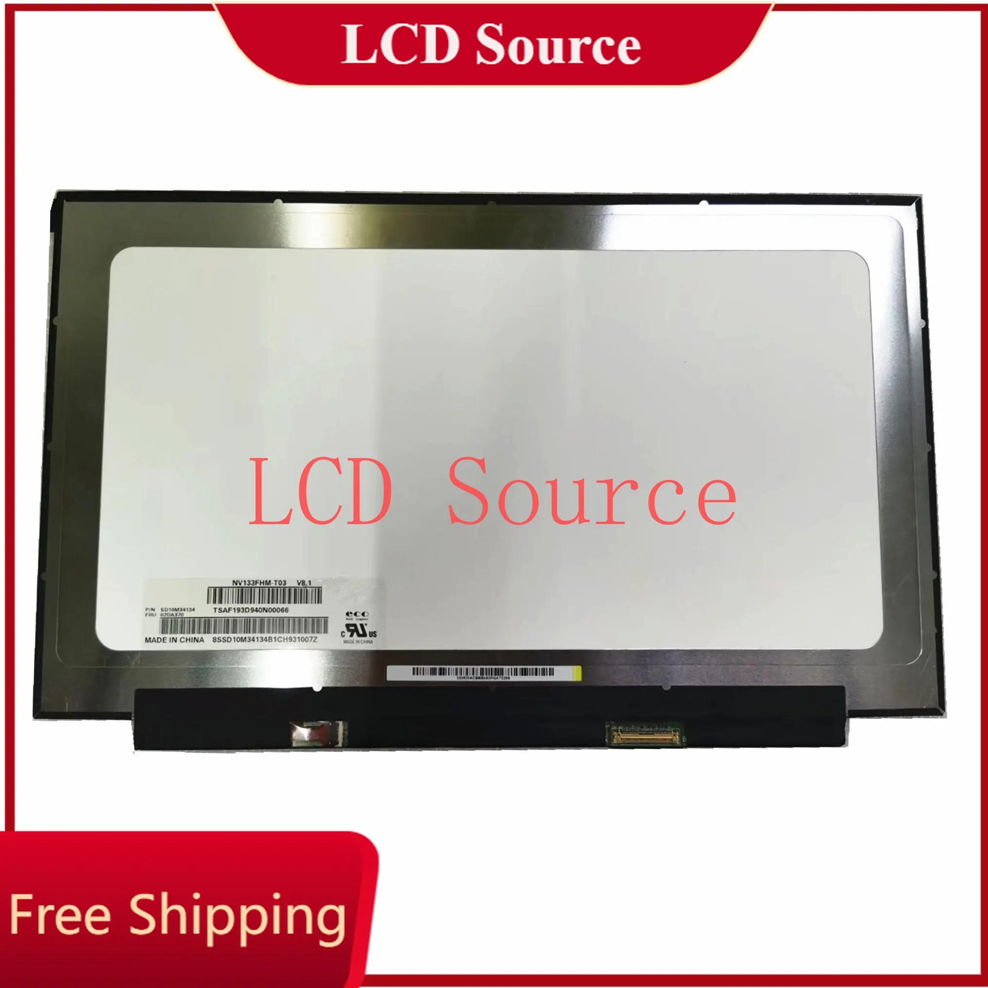 NV133FHM-T01 V8.0 1920X1080 EDP LCD SCREEN Panel Matrix with Touch