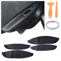 4pcs Door Armrest Panel Microfibre Leather Trim Cover Fit for Nissan Qashqai J10 2007 2008 2009 2010 2011 2012 2013 2014 2015