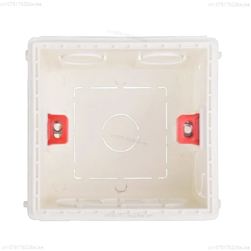 86mm Universal Wall Switch Socket Bottom Box Flame Retardant Square Concealed Wiring Box Fireproof Home Wall Electrical Decor