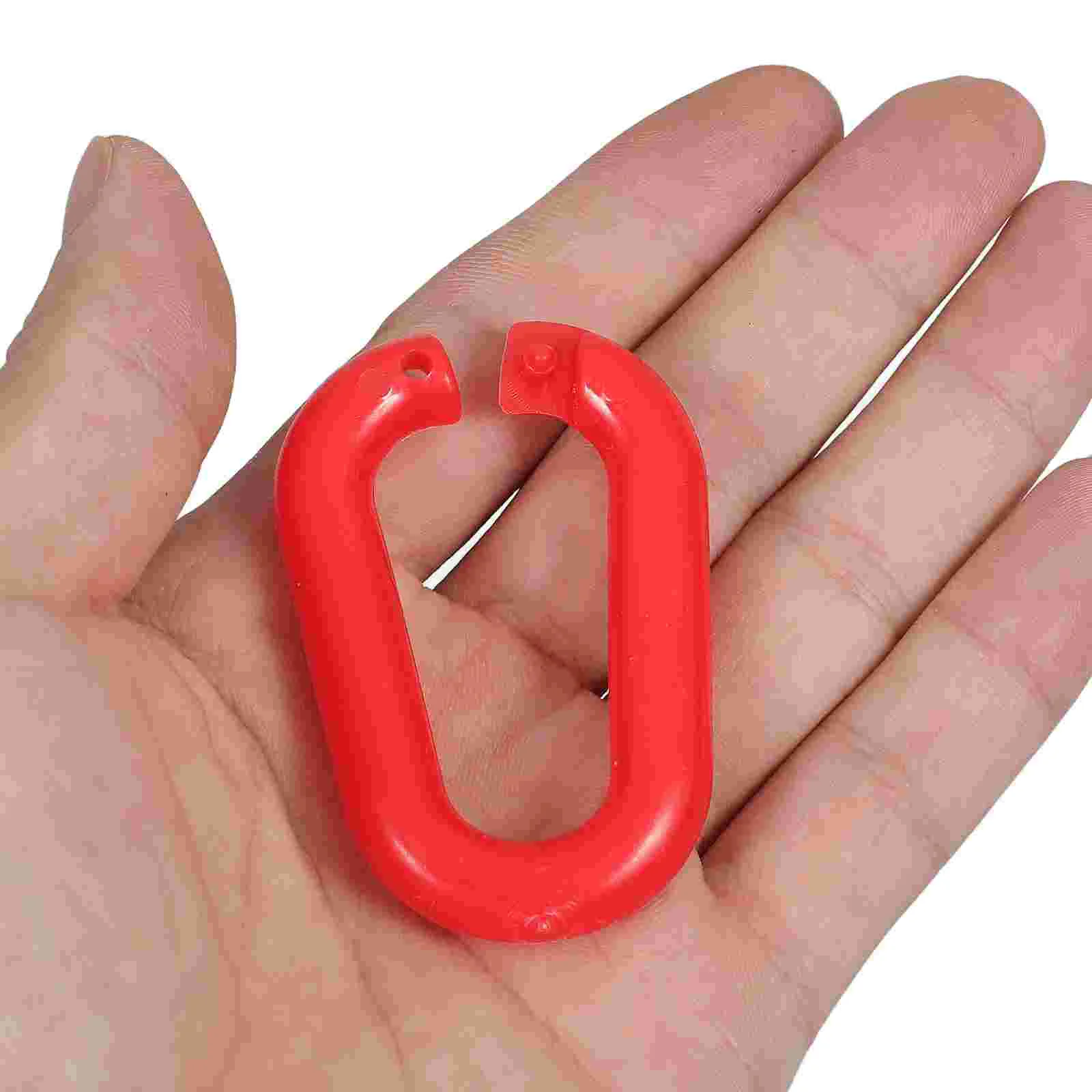 Accesorios de cono de tráfico, mosquetón de bloqueo de cadena de cuentas de plástico, eslabones de juguete para bebé, 4 Uds.