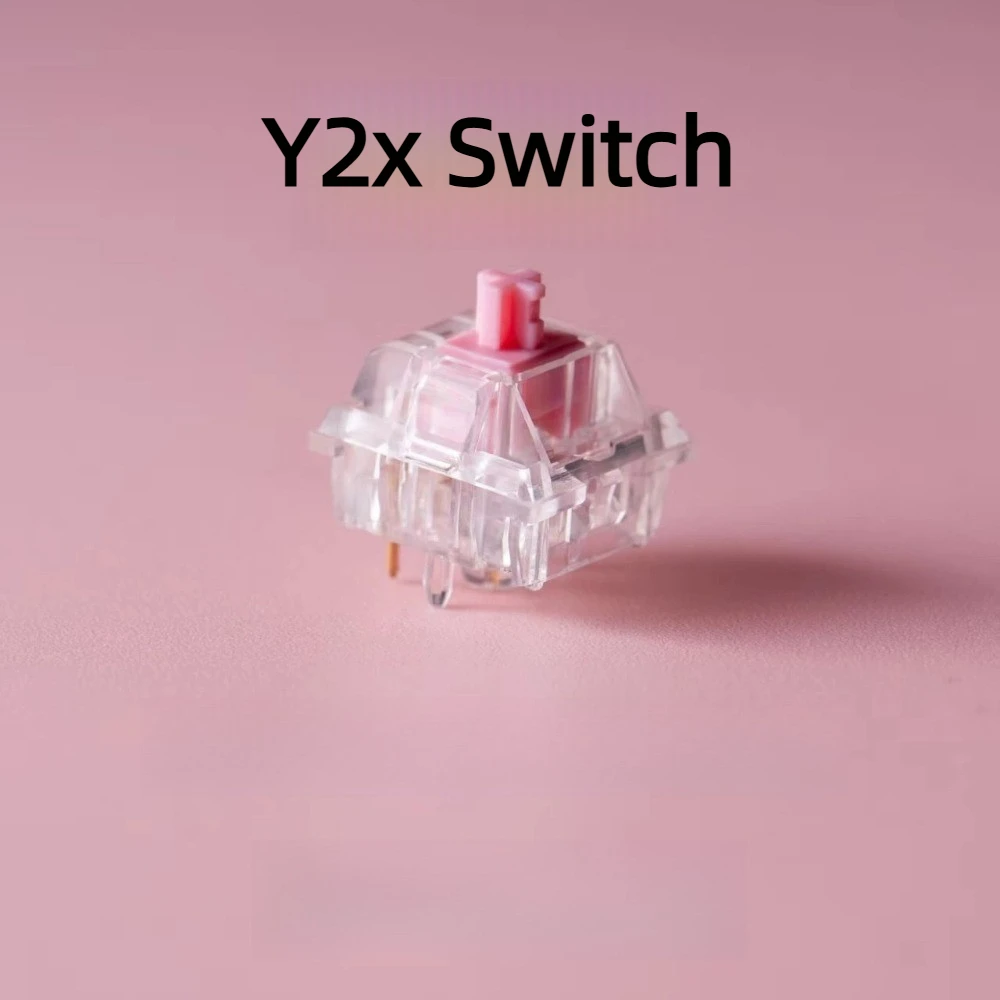 Y2x Pure Muffled Linear Switch Customized 32g 40g 48g 53g Linear Tactile Clicky Compatible Game Mechanical Keyboard Accessories
