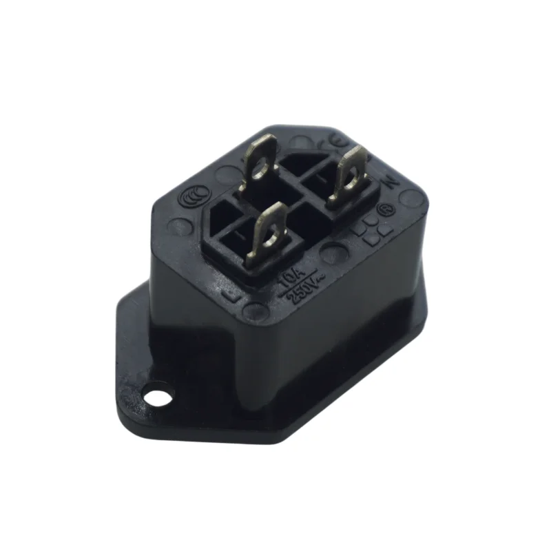 Chassis Female 15A/250V 3PIN 05231 AC IEC C13 C14 Inline Socket Plug Adapter Mains Power Connector Power Supply Output Outlet