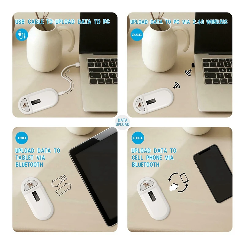 JAJA 134.2Khz RFID Reader Pet Microchip Scanner Portable Animal Chip Reader For Animal ID Number Identification