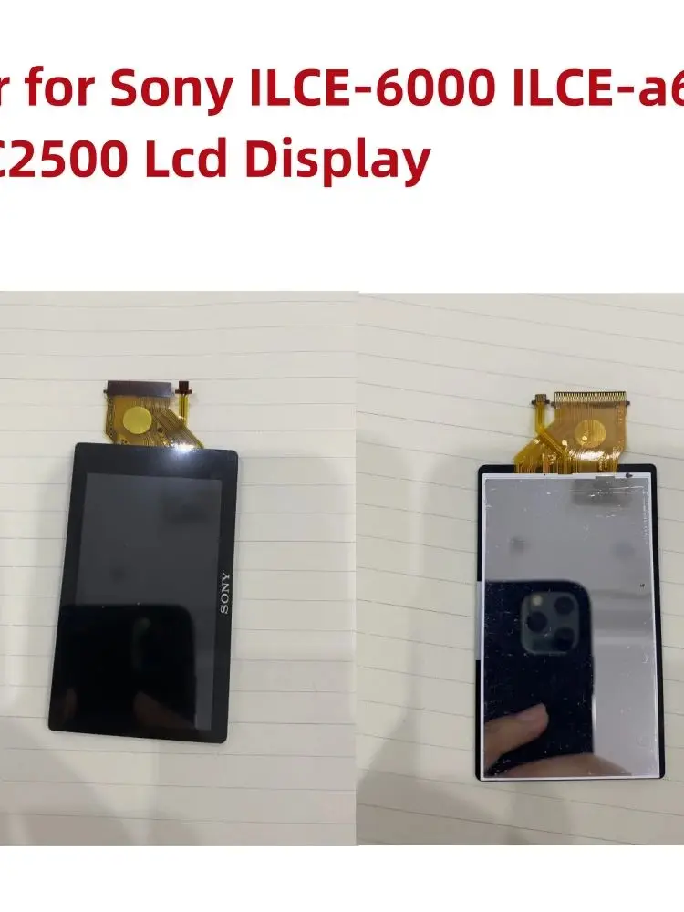 Alideao-New LCD Display Screen with backlight repair parts for Sony ILCE-6000 ILCE-a6300 MC2500 A5000 A5100 A6000 A6300Camera