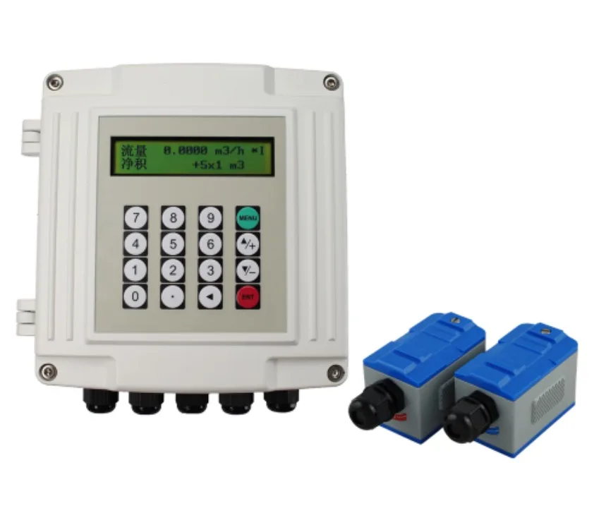 low cost ultrasonic clamp-on flow meter water flowmeter flow rate sensor ultrasonic flow meter