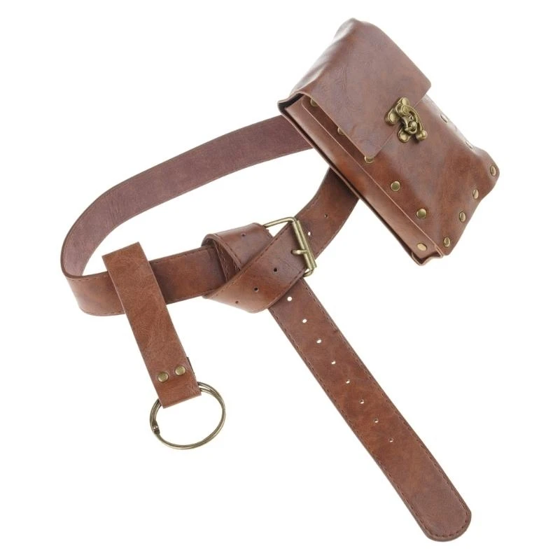

Medieval Leather Belt Potion Bottle Medieval Leather Waist Bag Belt Pouches