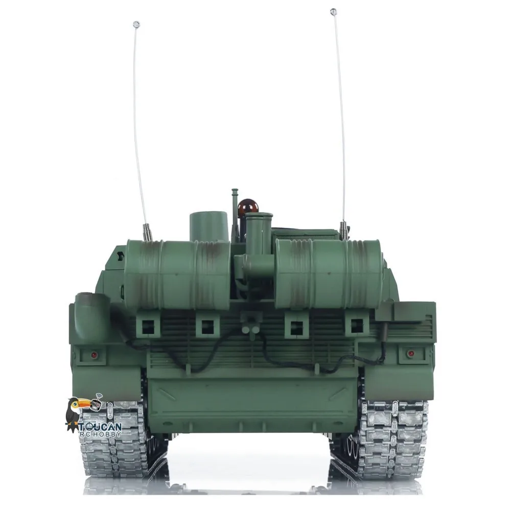 TD 1/16 H2408 RC Militär Tank Leclerc Kampfpanzer Metall Antriebsrad Straßenrad Getriebe Raucheinheit Radio Control Panzer Spielzeug