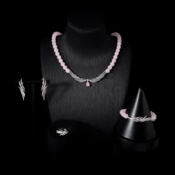 023411Natural crystal Necklace Set for Women Cubic Zirconia Party Engagement Wedding Jewelry sets Dress Suits Accessories