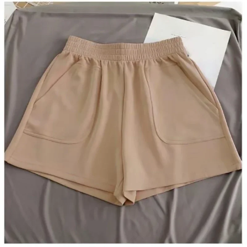 Shorts de sport à jambes larges pour femmes, pantalons décontractés, taille haute, pantalons chauds, vêtements d'été à la mode