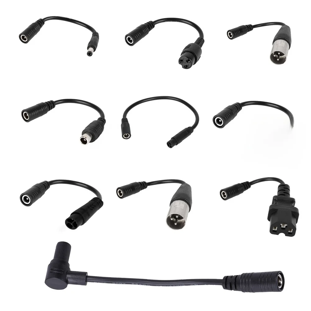 Adapter Cable for Connecting DC2.1 Output Devices to Hollow Head Input Ports in Scooter and Battery Power Applications