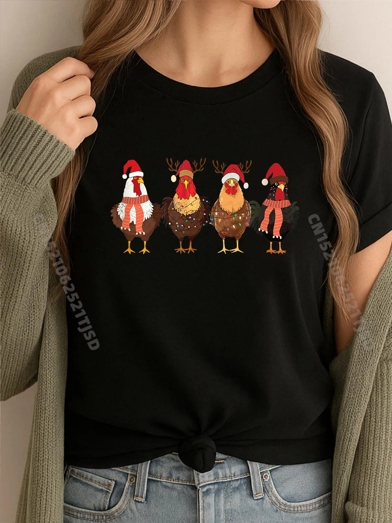 

Chickens Christmas Farm Animal Farmer Christmas Graphic T Shirts Christmas Shirt Letter