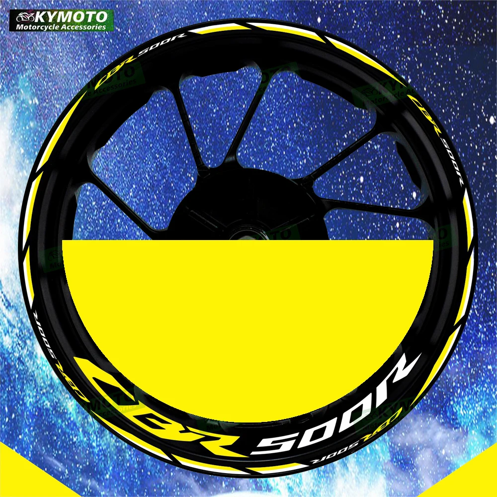 

Для Honda CBR500R CBR 500R аксессуары для мотоциклов 17-дюймовые наклейки на передние и задние колеса, светоотражающие наклейки на обтекатель колеса