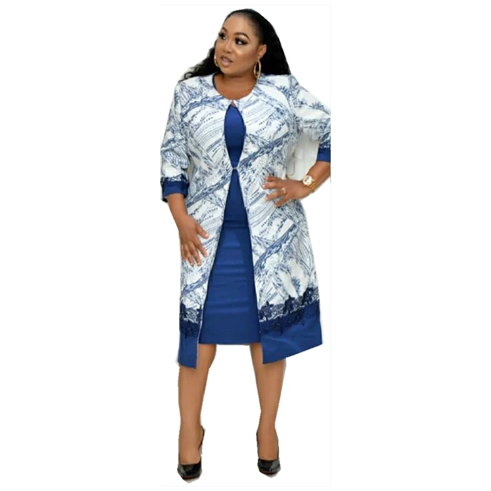 Manteau et robe longs imprimés pour femmes, Style africain, grande taille, nouvelle collection 2021, offre spéciale