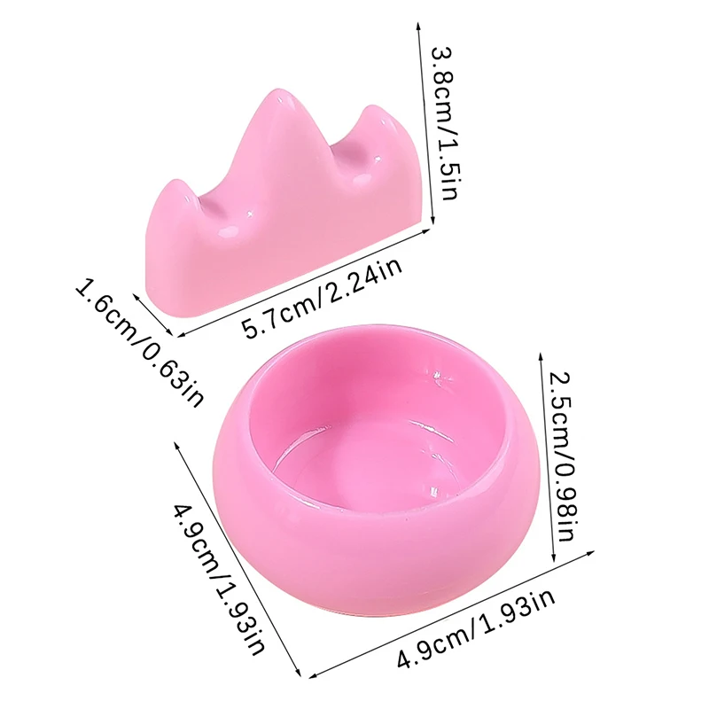 2PCS Pink Nail Art Brush Cleaner Plastic Holder UV Acrylic Gel Pen Pot Cleanser Cup Washing Cup Nail Brush Holder Tools