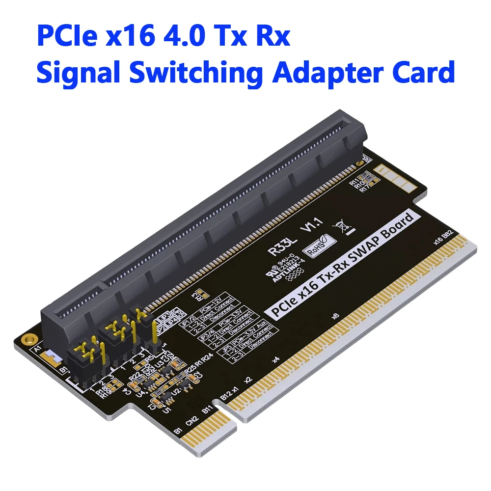 ADT PCIe x16 4.0 Tx Rx Signal Exchange Adapter Card SWAP Board 16x Transfer Expansion Gen4 for NVIDIA JETSON AGX XAVIER