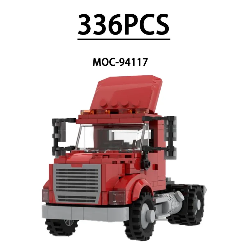 

MOC-94117 Building Block City Cargo Truck and Bus Model 336 Pieces Children's Educational Birthday Christmas New Year Toy Gift