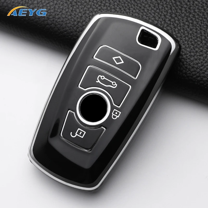 TPU Car Remote Key Case Cover For BMW 520 525 f30 f10 F18 118i 320i 1 3 5 7 Series X3 X4 M3 M4 M5 Key Chain Accessories