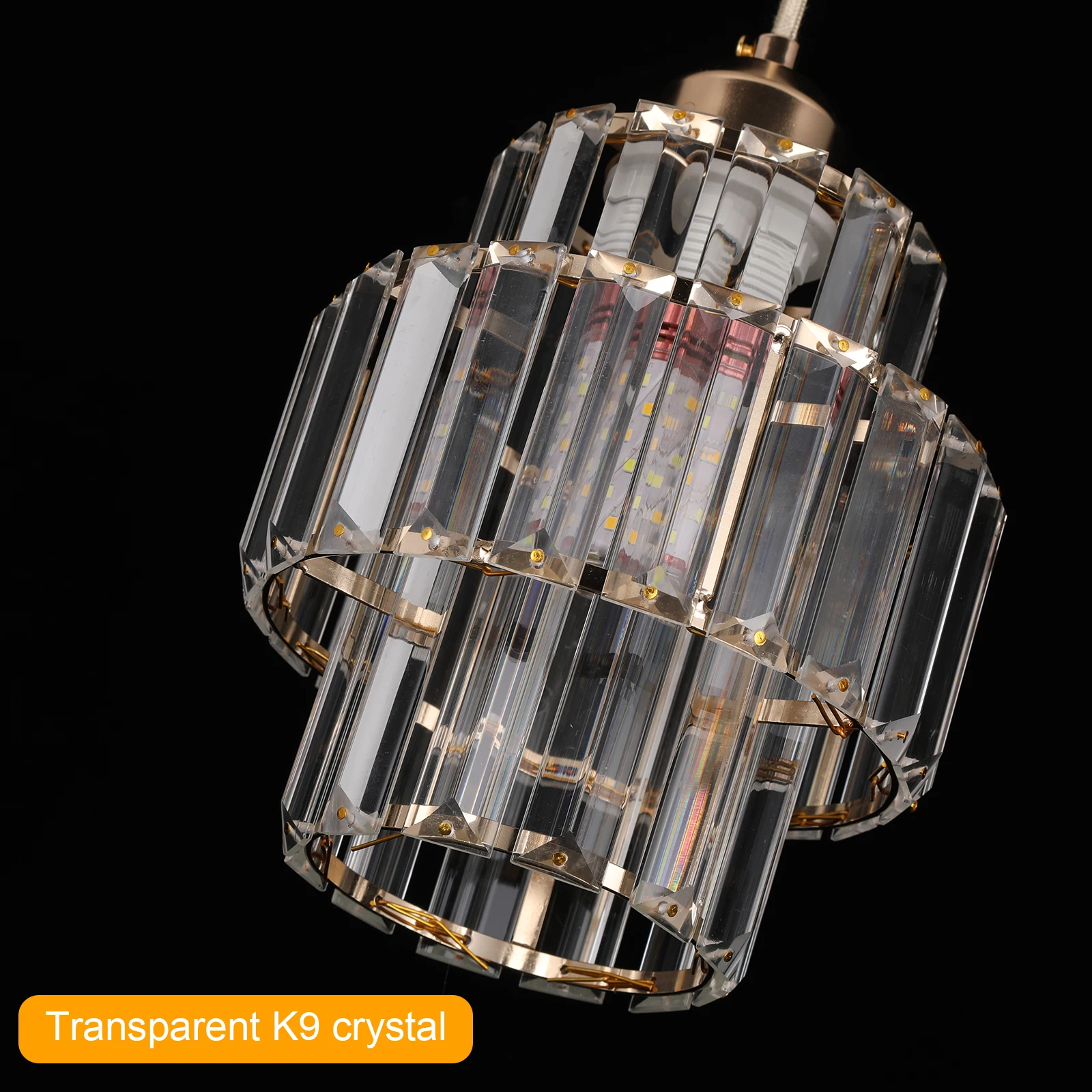 Led Crystal Pendant Light Green Chandelier Modern Hanging Ceiling Lamp Fixture Aisle Dining Room Kitchen Island Retro Home Decor