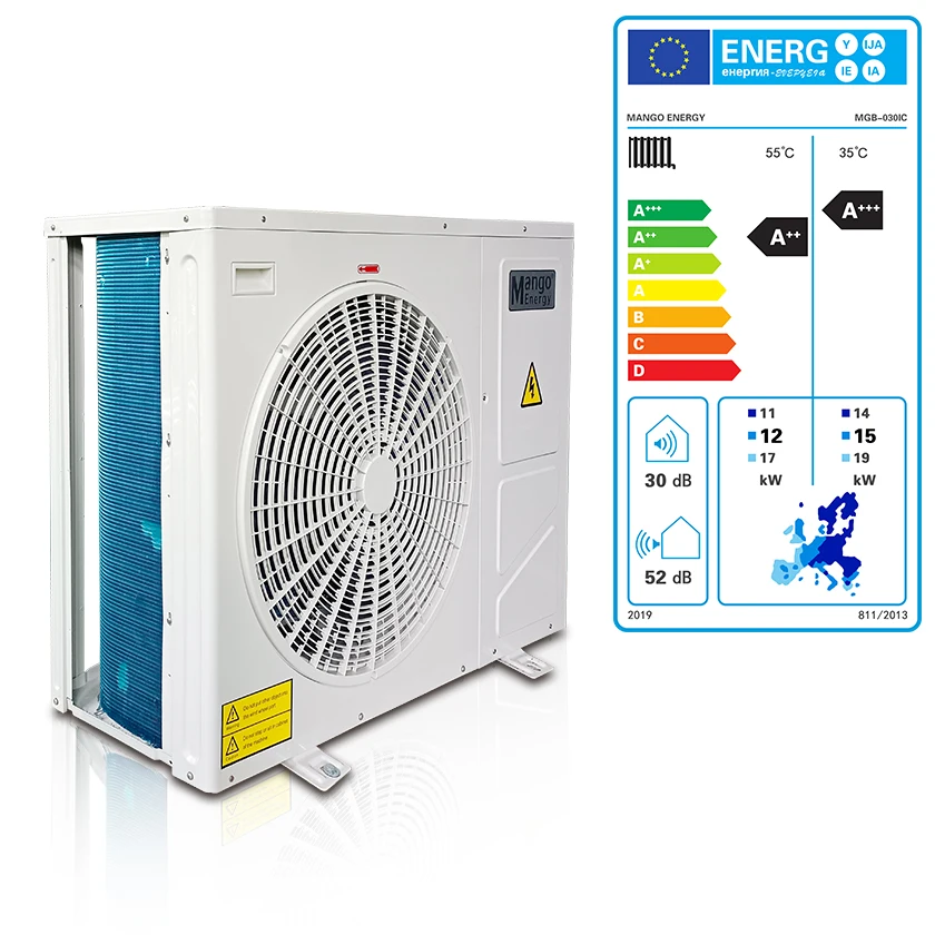 

Market 8kw~30kw Air To Water Heat Pump EVI DC Inverter Erp R32 A+++ WIFI OEM Heat Pump Manufacturer