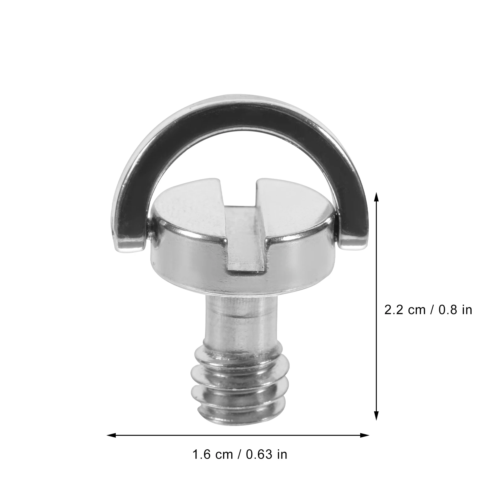 

5pcs Camera Fixing Screw 1/4 D Ring Tripod Mount Accessories Nickel Plated Quick Release Plate Screw D Axis Monopod Qr Board
