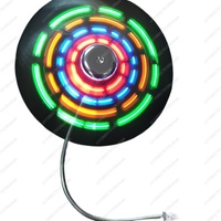 Meat Probe for Grilling Clock Powered Mini LED Fan  Function Cooling Clock Real Digital USB Display Time Flashing