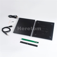 Heretom Slim ABS USB 2.0 12.7mm IDE/ PATA to SATA External CD DVD Optical Drive Enclosure Case for Laptop