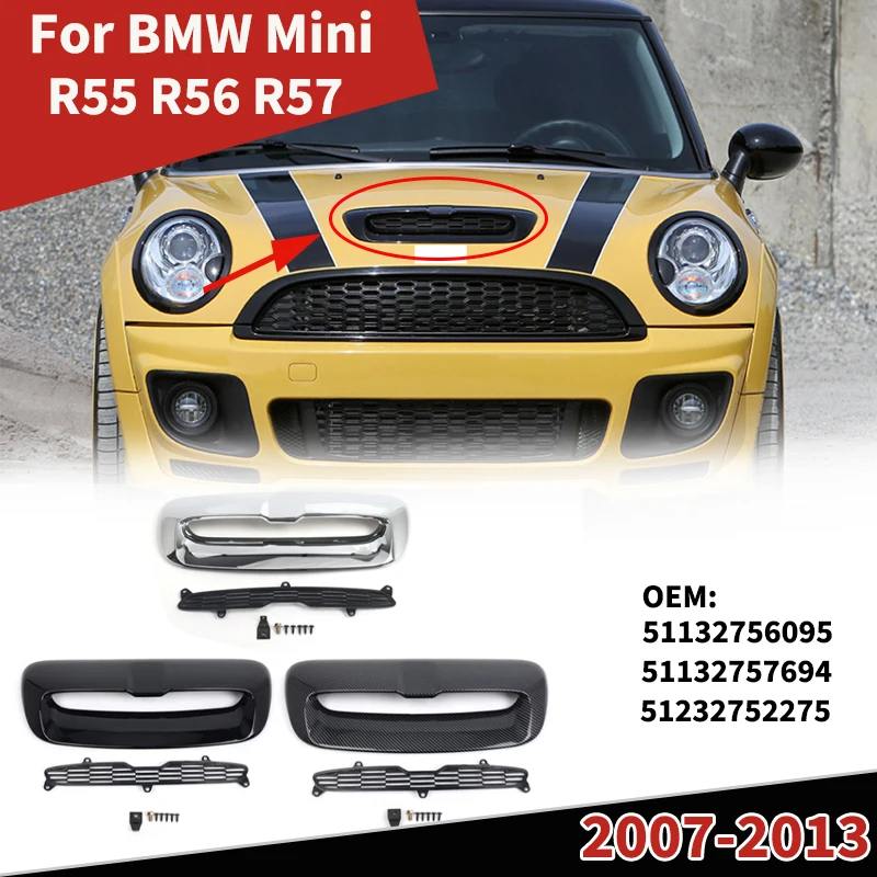 

Передний воздухозаборник автомобиля для Bwm Mini R55 R56 R57 R58 R59 2007-2013, защитная крышка 51132756095 51132757694 51232752275