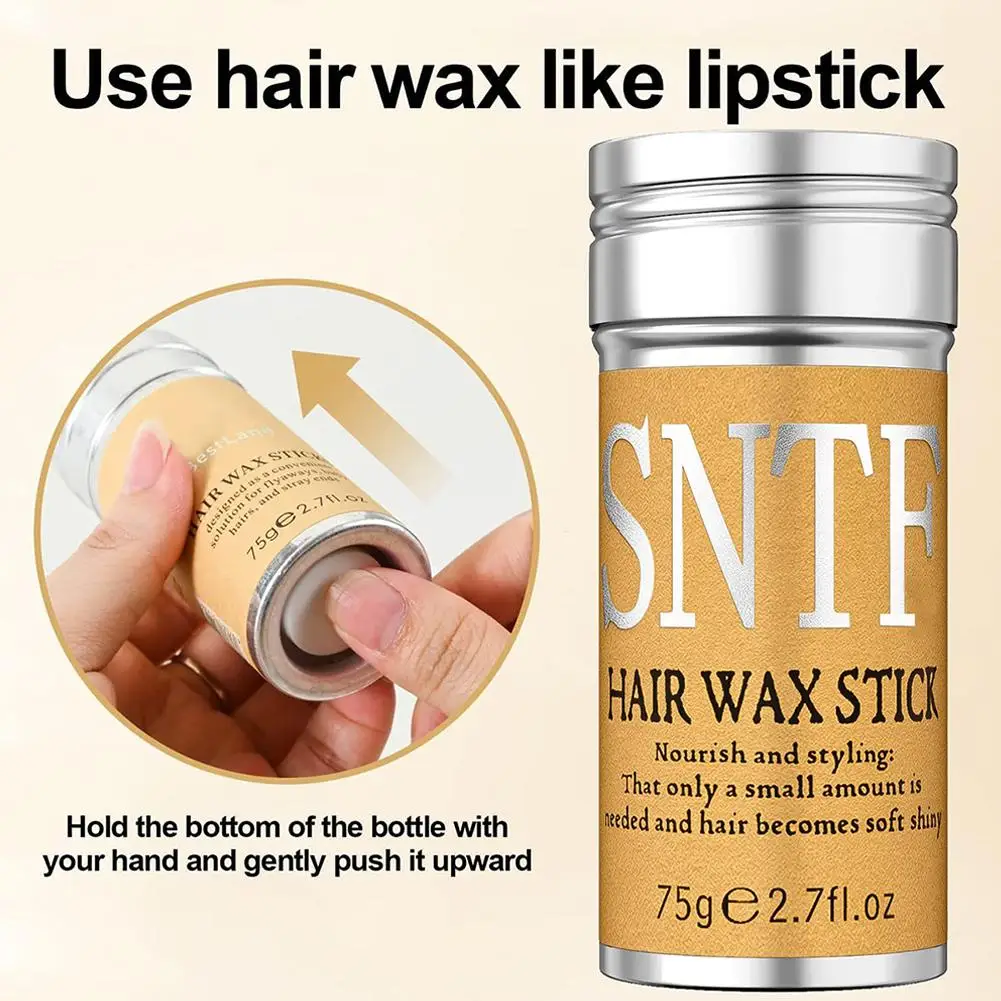 75g Hair Wax Stick , Moisturizing And Styling Hair ,Hair Wax Stick Gel Cream For Kids/Women/Men Styling Hair Waxes DROPSHIPPING