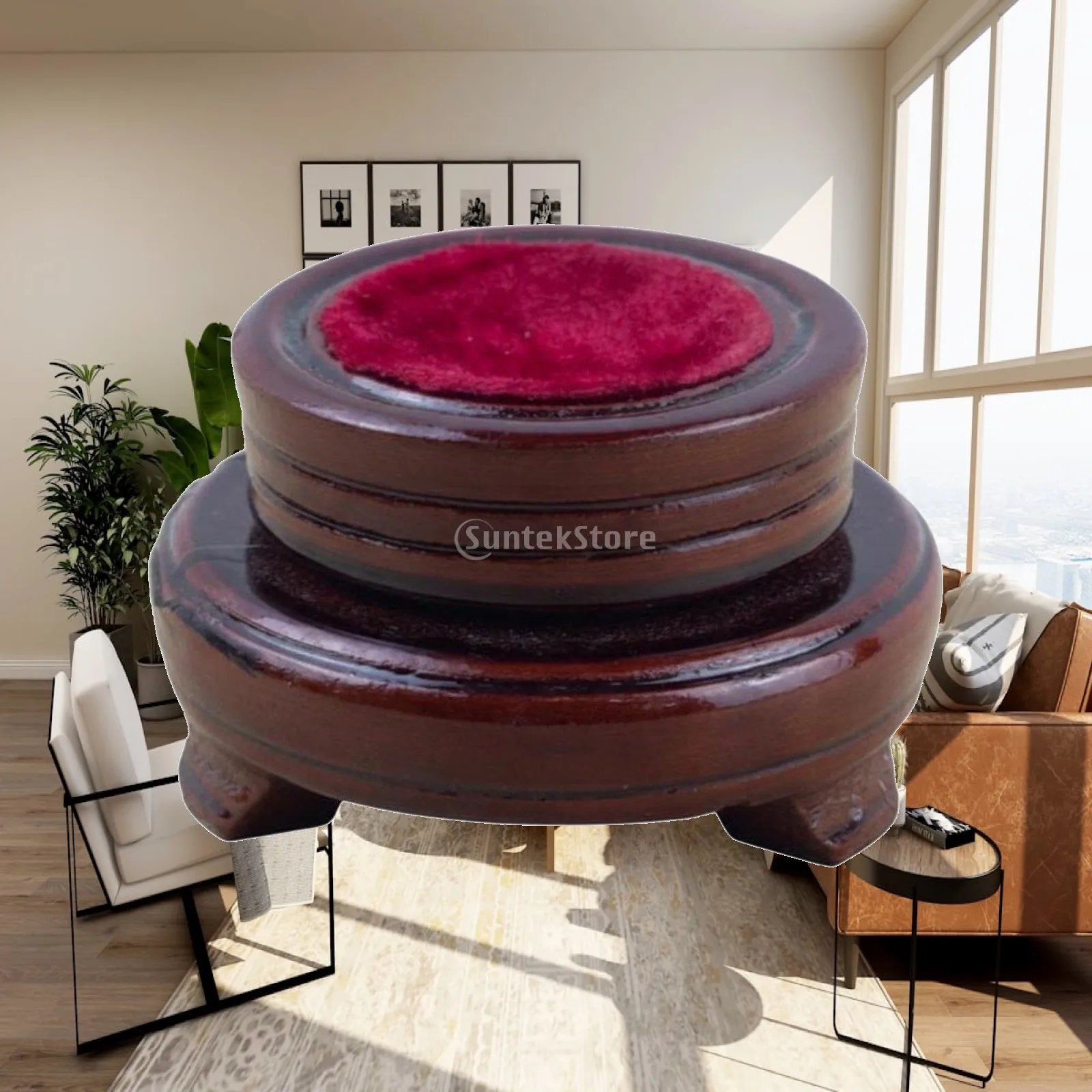 Rotating Sphere Holder Rotatable Design Concave Display Base adaptable desktop accessory for Home Decorators, Photographers,